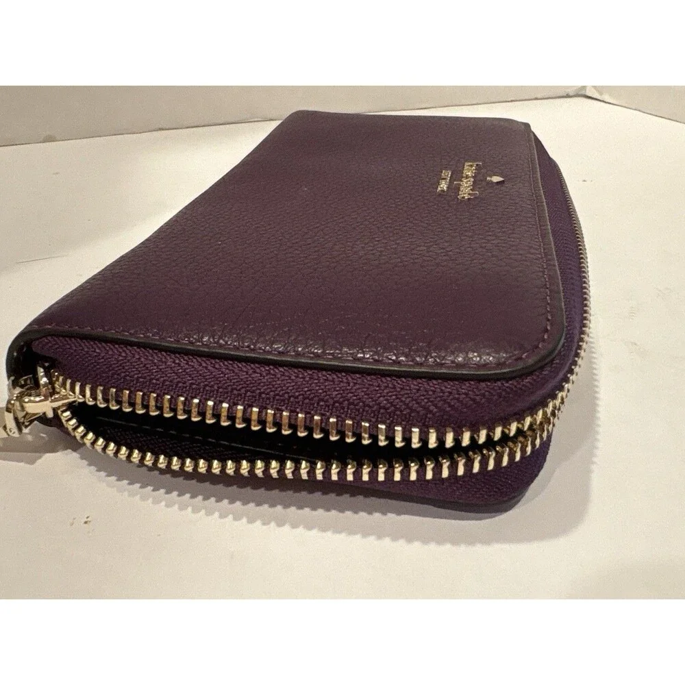 Kate Spade NY Patterson Drive Braylon Wallet Clutch -Pebbled burgundy Leather